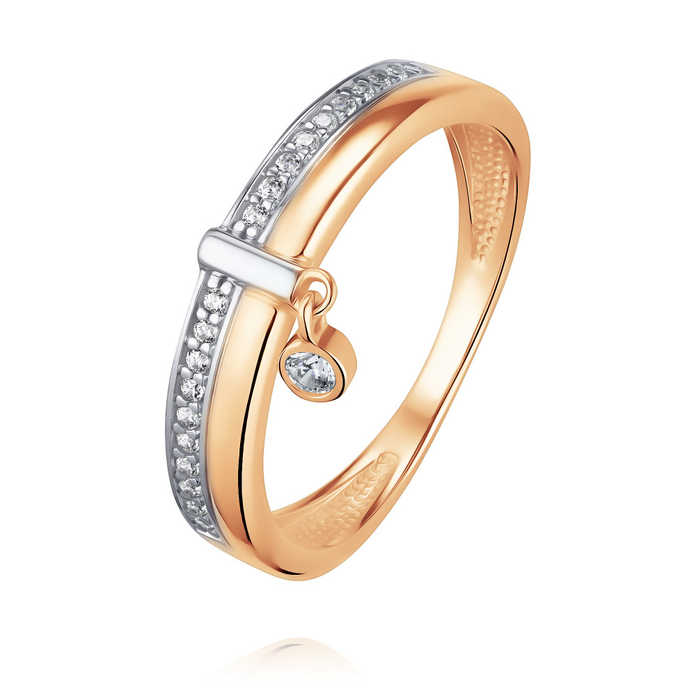 Кольцо кольцо из золота с фианитами яхонт ювелирный арт 231870