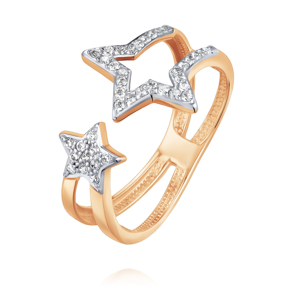 Кольцо кольцо из золота с фианитами яхонт ювелирный арт 231870