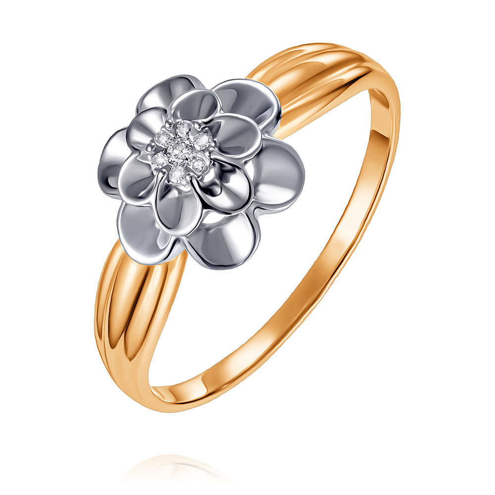 Кольцо jewlia кольцо из белого золота с бриллиантами