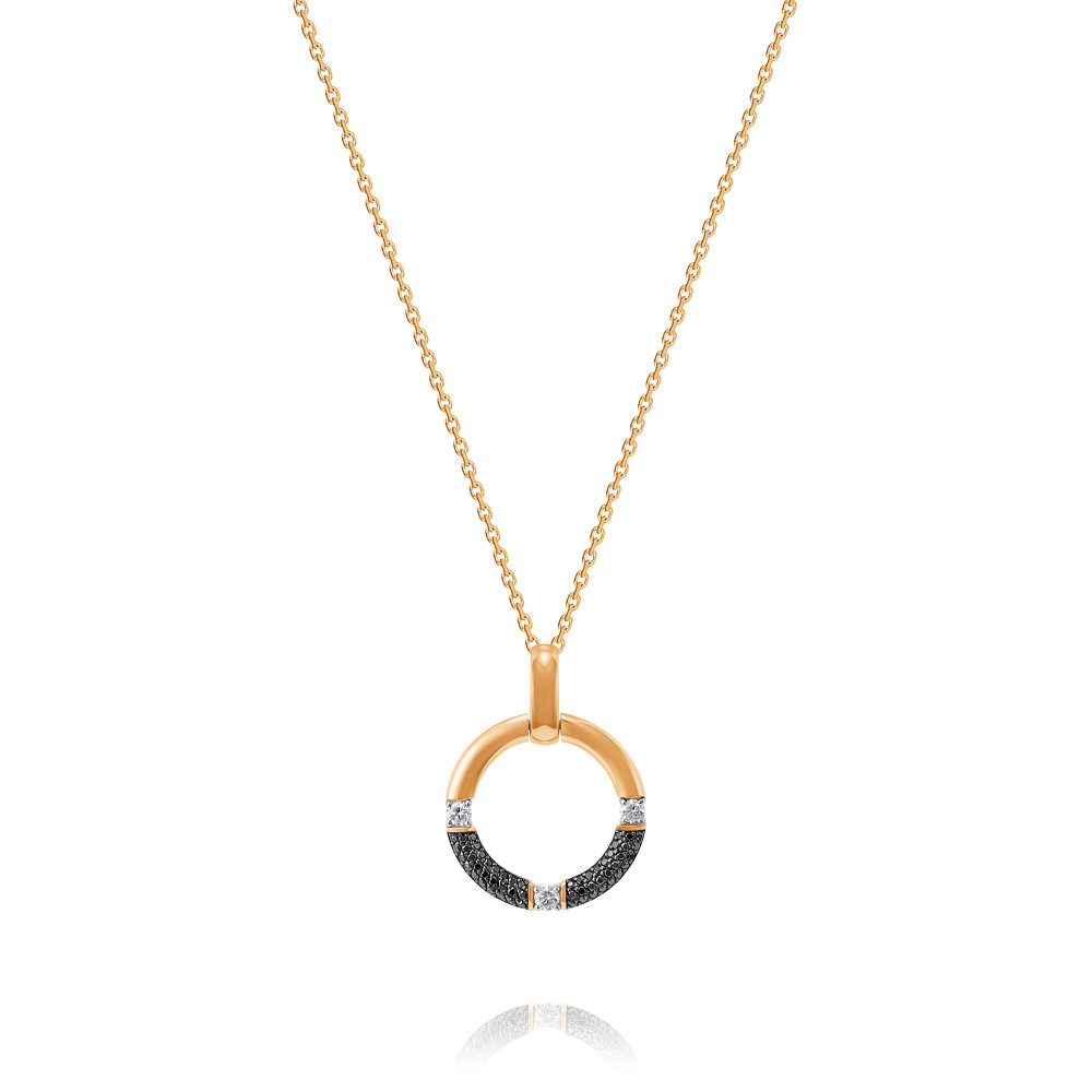 moonka золотое кольцо с сапфиром и паве из бриллиантов Шейное украшение